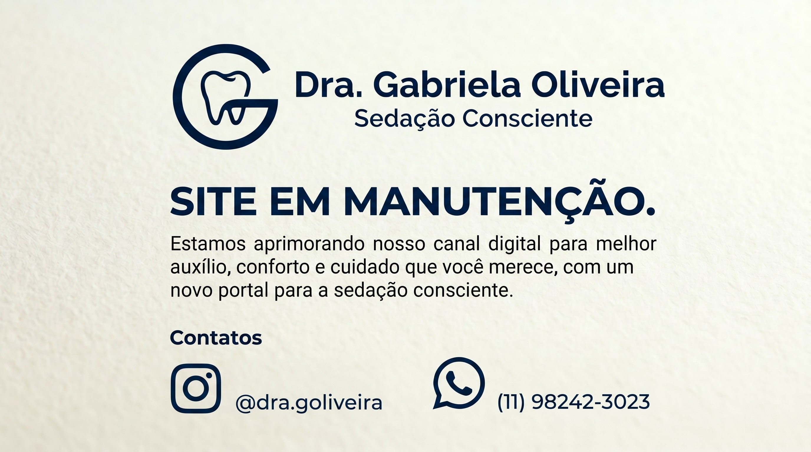 Site em manutenção