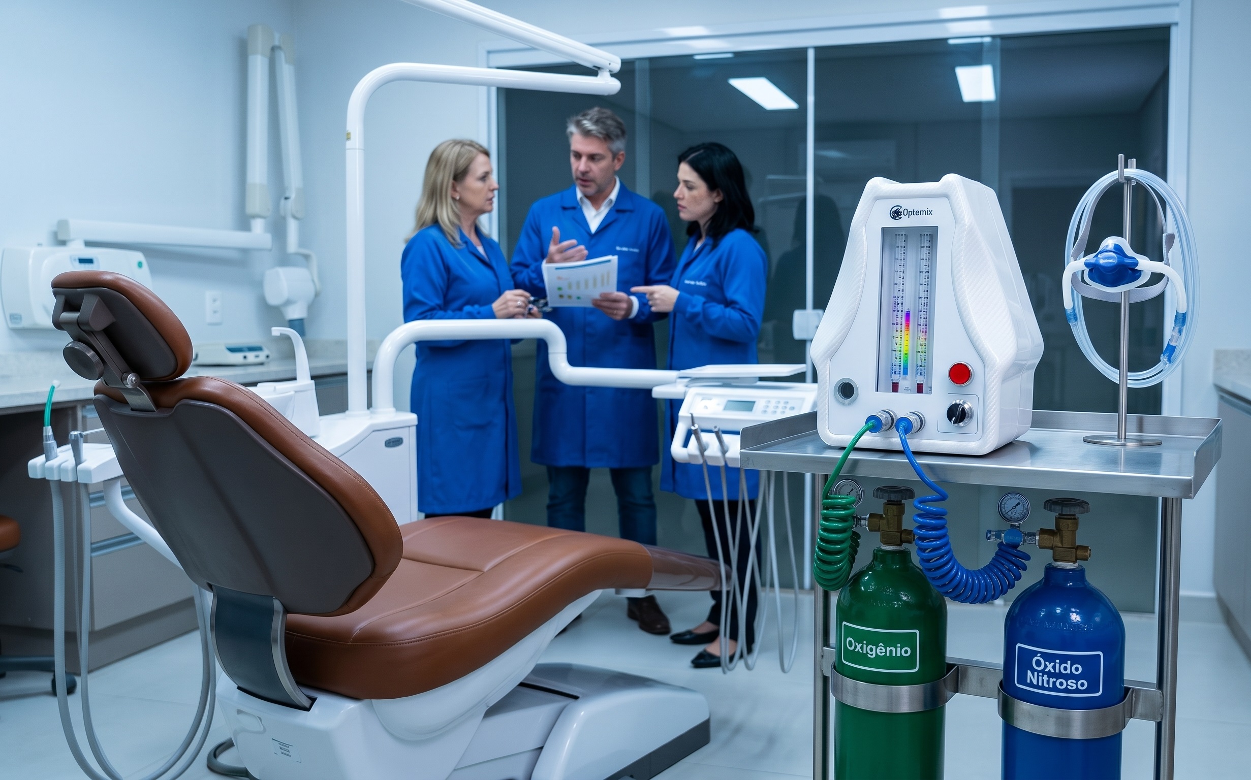 Trabalho em parceria entre dentistas